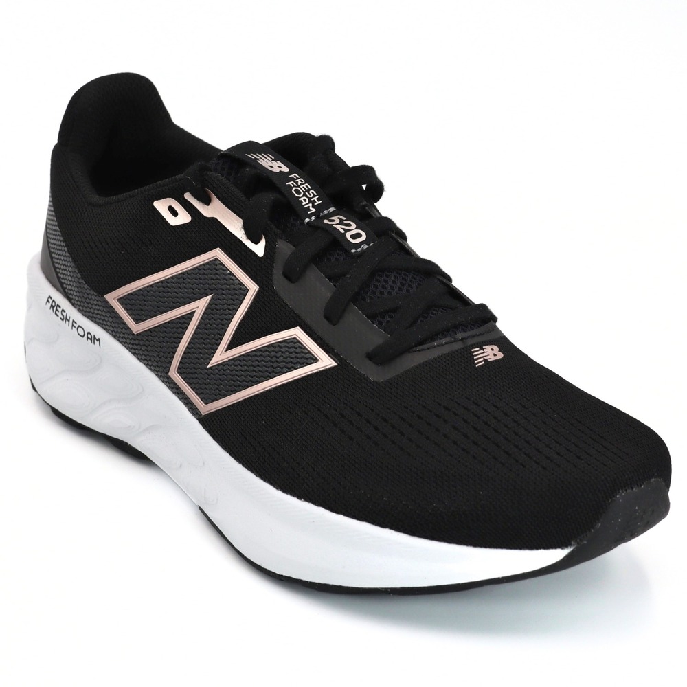 New Balance Fresh Foam 520 Womens 11 Black Rose Gold Athletic Running Shoes Gym